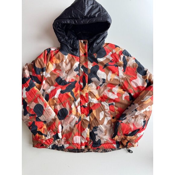 MARC CAIN SPORT TS 12.07 W11 Reversible Floral Camo Printed Puffer Coat, Size S - Picture 11 of 15